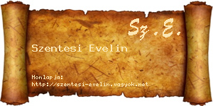 Szentesi Evelin névjegykártya