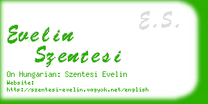 evelin szentesi business card